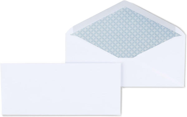 Staples Gummed Security Tint #10 Envelope | 4-1/8-Inch X 9-1/2-Inch | White | 500/Bx