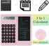 Desktop Small Calculator with Writing Notepad, Basic 4-Function Math Large Button Calculator for School Supplies