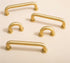 SMOKT 1Pcs C-3930-32) Brass Long Furniture Handles Wardrobe Kitchen Cupboard Cloakroom Bedside Cabinet Handle Bedroom