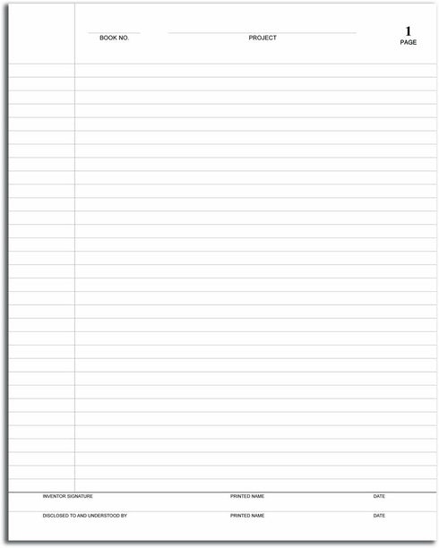 BookFactory Professional Grade Lab Notebook - 168 Pages, 8" x 10" (Ruled Format) Black and Burgundy Cover