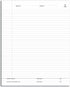 BookFactory Professional Grade Lab Notebook - 168 Pages, 8" x 10" (Ruled Format) Black and Burgundy Cover