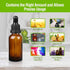 Amber Glass Dropper Bottle with Pipette, 6 X 10ml Refillable Glass Eye Dropper Bottles for Essential Oil
