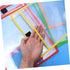 DIYEAH 24pcs Set Dry Erase Pockets Reusable Wipe Sleeves Pen Holder for Office School Random