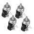 ULTECHNOVO 4pcs Rolling Carts Wheels Swivel Casters Brakes Small Caster Wheels for