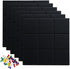 Large Cork Board Felt Board Tiles for Walls with 30 Push Pins, 11.8"x11.8" Pack of 6 Notice Boards