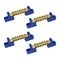 4PCS Grounding Bus Bar, 6 Positions Terminal Block Ground Bus Bar Brass Wire Screw Terminal