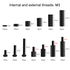 600PCS M3 Male Female Nylon Hex Spacer Standoffs Screws Nuts, Motherboard Standoffs and Screws Assortment Kit, Threaded Pillar for Circuit Board PCB Motherboard (Black)