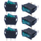 mxuteuk 6pcs AC110V/120V Rocker Switch Green Light Illuminated Snap-in Toggle Switch, 3 Pin, SPST ON-Off
