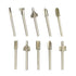 Router Bit Set 1/8 Inch Shank, 10 PCS Wood Carving Rotary Tools Bits for DIY Handcraft, Woodworking Carpentry Work