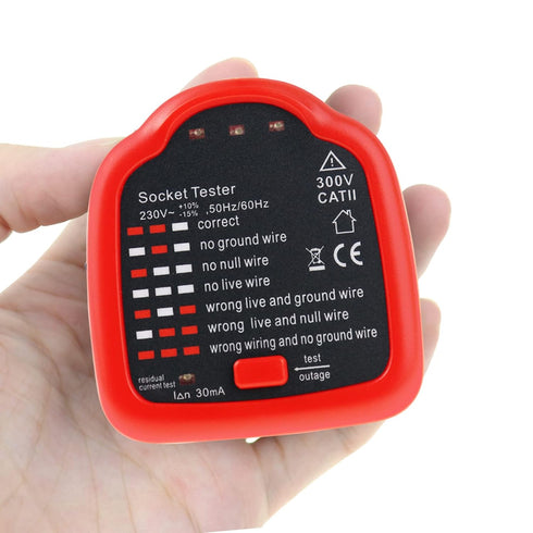 Automatic Electric Circuit Polarity Phase Voltage Detector, Wall Plug Breaker Finder US Socket Tester