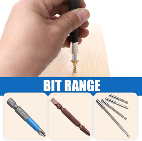 Magnetic Drill Extension Bit Holder Set of 3 - Screw Holder Guide Drill Bit Tip Holder with 1/4 Inch Hex Shank