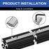 24pcs Seekliny 3030 Extrusion Straight Connector Joining Plate, Corner Bracket for 8020 Aluminum Profile 3D Printer