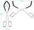 stonylab Beaker Tongs, Laboratory Beaker Clamp Beaker Tongs with Plastic Coated Jaws, 10 inches Length by stonylab