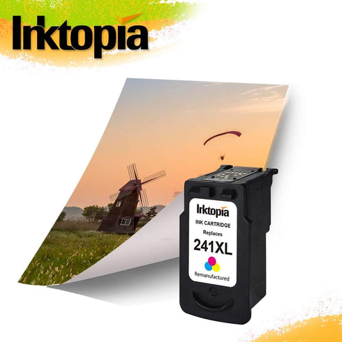 Inktopia Remanufactured Ink Cartridge Replacement for Canon 241 XL CL 241XL (1 Color) for PIXMA MG Series