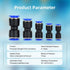 60Pcs Quick Connect Air Hose Fittings 4/6/8/10/12mm OD Pneumatic Push-to-Connect Fittings Kit Air Line Fittings for 5/32 1/4 5/16 3/8 1/2 inch OD Tube… by cnaodun