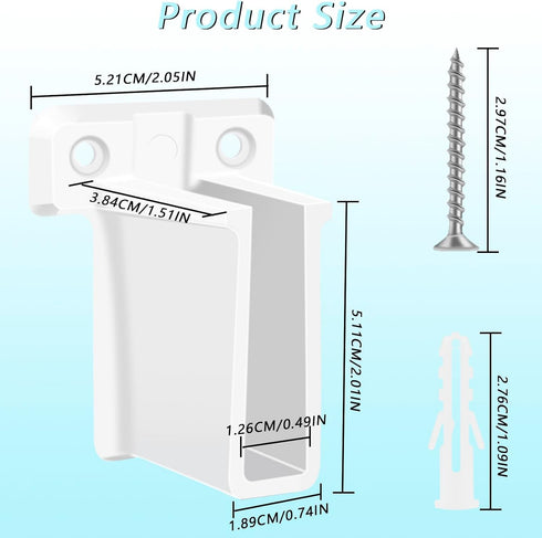 OXDFK 12 Closet PCS Wire Shelf End Bracket, Plastic Shelves Brackets with Screws, Heavy Duty Wall Mount Brackets