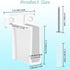 OXDFK 12 Closet PCS Wire Shelf End Bracket, Plastic Shelves Brackets with Screws, Heavy Duty Wall Mount Brackets
