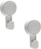 Bath Bliss Power Lock Gel-Suction Hooks, 2 Pack for Shower and Bathroom, White