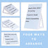 Dry Erase Board, Small Whiteboard with Stand, A4 Size 11.7 x 8.3 Inches with Two Dry Erase Markers by Dashify