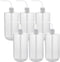 6 Pcs 1000 ml Plastic Wash Bottles, Squeeze Tattoo Wash Bottles for Lab and Gardening