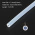 1m(3.3ft) Clear Silicone Tubing, 2.5mm(0.1") ID x 5.6mm(0.22") OD for Pump Siphoning, Draining, Irrigation, Brewing