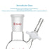 stonylab 50 ml Reaction Flask, Borosilicate Glass Single-Neck Round Bottom Flask with 24/40 Joint & PTFE Stopcock Valve