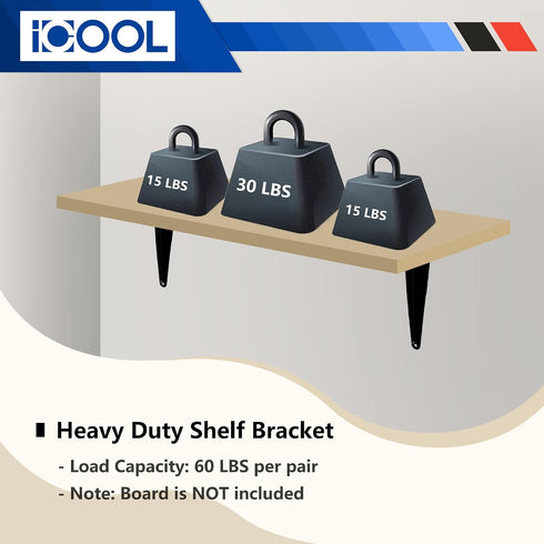 20 Pack 8 6 Inch ICOOL x Floating Shelf Bracket, Wall Corner Brace Joint Angle Brackets, Metal L Heavy Duty DIY