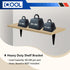 20 Pack 8 6 Inch ICOOL x Floating Shelf Bracket, Wall Corner Brace Joint Angle Brackets, Metal L Heavy Duty DIY