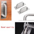 WANLIAN 2Pcs Pull Push Door Plate Handle - 8inch Stainless Steel Heavy Duty Barn Door Pull with Mounting Screws (Silver)