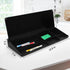 Glass Desk Whiteboard, Small Dry Erase Board with Storage Drawer, Desktop Organizer for Office Accessories, School