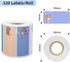 PUQU 30x14mm Cartoon Corgi Direct Thermal Sticker Labels, Self-Adhesive Label Maker Tape for AQ/Q1 Series