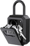 ORIA Upgraded Key Lock Box, 4 Digit Combination Lock Box with Shackle, Wall Mounted Weatherproof Key Safe