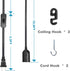 BigiWoon E26/E27 Bulb 16Ft 1 Pack Plug in Hanging Lantern Cord, Light Socket Extension Cord with On/Off Switch Lamp