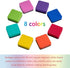 AWOWZ 48 Pack Mini Magnetic Whiteboard Dry Erasers - Bulk for Home, Office, Classroom Supplies (8 Color)