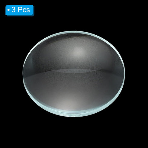 PATIKIL 2" (50mm) Focal Length Double Convex Lens, 3 Pcs 30mm Diameter for Physics Experiment, Clear