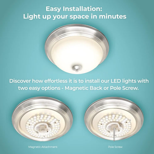 Euri Lighting EMP-2000cec-20 Dimmable LED Light Engine, 6.69" Diameter, 20W (120W Equal), 1800lm, 3000K, 4000K, 5000K