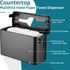 Countertop, 300-Sheet AmazonCommercial, Multifold Paper Towel Dispenser Heavy Duty Wide-Design, Large Capacity Black