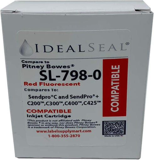 Postage Ink PB SL-798-0 Compatible Red Ink Cartridge for Postage Meter for Sendpro C200 C300 C400 C425