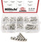 Hilitchi 260-Piece Metric M3 Hex Socket Flat Head Countersunk Bolts Screw Nut Assortment Kit