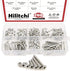 Hilitchi 260-Piece Metric M3 Hex Socket Flat Head Countersunk Bolts Screw Nut Assortment Kit