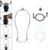 8" Harp Support for Lamp Shade with Finial Base Table/Floor Light Holder Accessories