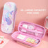 Pencil Case for Kids Girls 3D Whale Large Capacity Waterproof Pencil Box with Compartments Cute Pen Pouch for Kindergarten and School