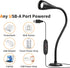 Hardwired,1 Pack Dim Book Lights for Reading at Night,USB Goose Reading Lights for Books in Bed Headboard,LED Night