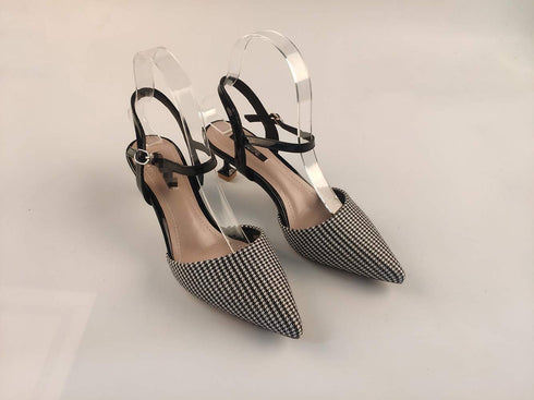 HugeStore 5 Pairs Clear Acrylic Sandal Shoe Display Stand Shoe Supports Shaper Forms Inserts