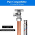 1/2" 3/8" Angle Stop Valve, Chrome Plated Brass for Kitchen, Faucet, Toilet Valves, 1/4 Turn