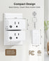 2 200 15A/1875W Remote Control Outlet with Remotes, FT Long Range Wireless Light Switch, High-Power Electrical Outlet