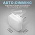 0.3W 5000K 2 Pack LED Night Lights Plug into Wall, Nightlights With Light Sensor Dusk to Dawn, Square Plug in Night