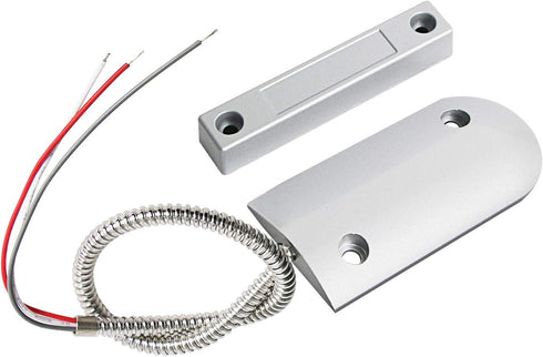 Aoje-Link OC-60B NC + NO Rolling Door Contact Magnetic Reed Switch Alarm Sensor, Zinc Alloy, 3 Wires, 1pcs