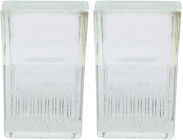 ULTECHNOVO 2 Pcs Glass Staining Jar Laboratory Material, 9-Slide Staining Tank with Lids