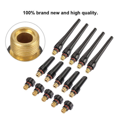 TIG Back Cap Kit 57Y02 57Y03 57Y04, Replacement Part for WP-17/18/26 Welding Torch (15pcs)